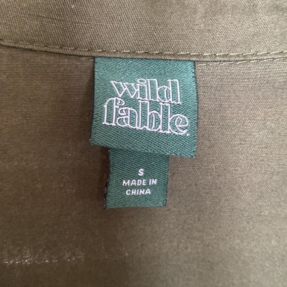 Green button down romper - Picture 2 of 6